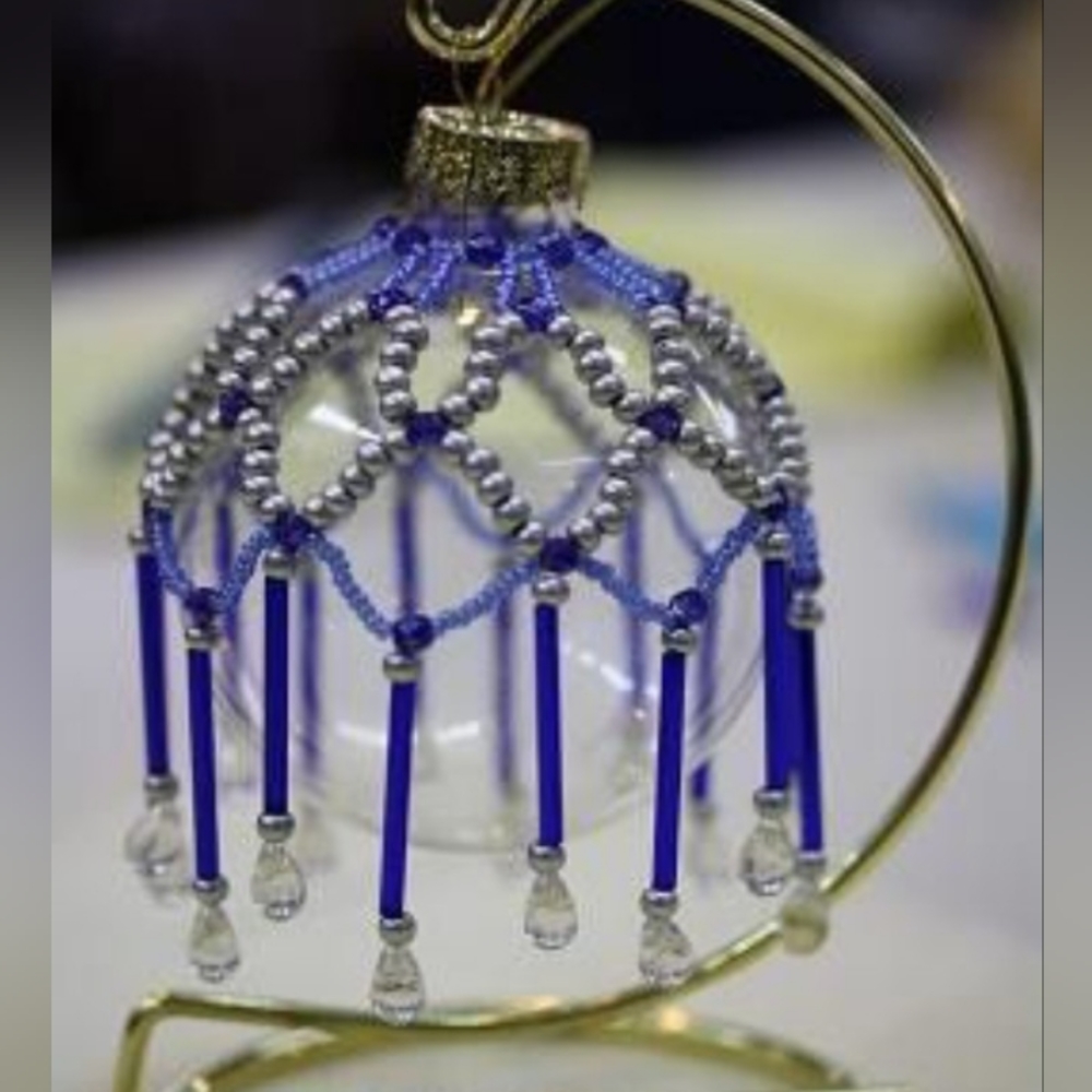 Beaded ornament cover